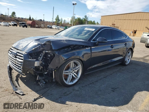 2018 Audi A5 Sportback Premium Plus with VIN WAUENCF56JA072969, listed as a Copart auction lot 39968134 with 61,683 mi miles. Bid and sale history available at carsss.com. Image 1.