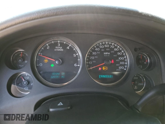 2007 Chevrolet Silverado 1500 LTZ with VIN 2GCEK13M171521361, listed as a Copart auction lot 52987245 with 220,392 mi miles and Salvage Title. Bid and sale history available at carsss.com. Image 9.