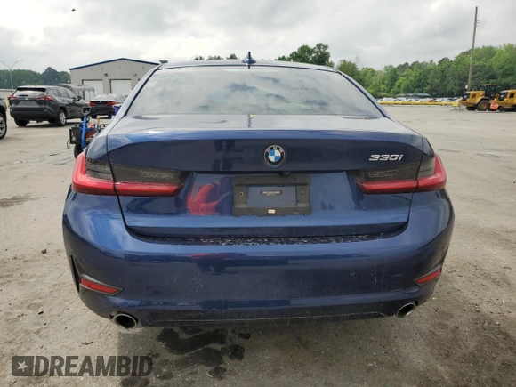 2019 BMW 3 Series 330i with VIN WBA5R1C51KAK09945, listed as a Copart auction lot 53831015 with 18,135 mi miles and Salvage title. Bid and sale history available at DreamBid. Image 6.