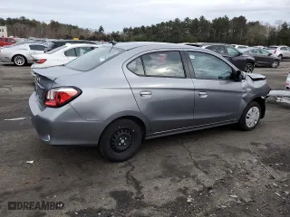 2022 Mitsubishi Mirage G4 ES with VIN ML32FUFJ9NHF02373, listed as a Copart auction lot 47638725 with 23,517 mi miles and Salvage Title. Bid and sale history available at carsss.com. Image 3.