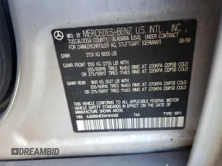 1999 Mercedes-Benz M-Class with VIN 4JGAB54EXXA144088, listed as a Copart auction lot 44268454 with 283,774 mi miles and Clean Title. Bid and sale history available at carsss.com. Image 13.