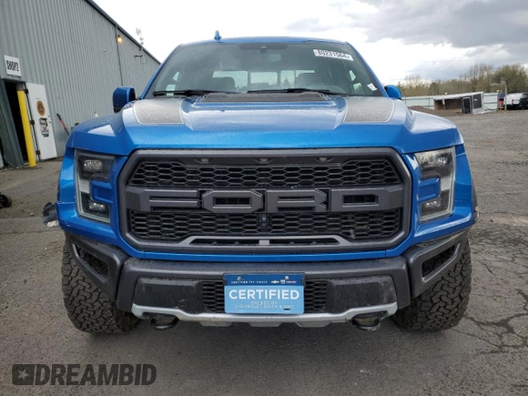 2019 Ford F-150 Raptor with VIN 1FTFW1RG5KFB89789, listed as a Copart auction lot 80231564 with 34,752 mi miles and Salvage Title. Bid and sale history available at carsss.com. Image 5.