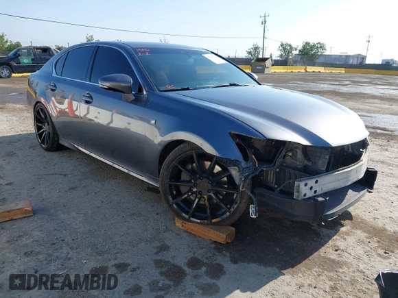 2013 Lexus GS 350 with VIN JTHCE1BL8D5004042, listed as a IAAI auction lot 42152739 with 130,315 mi miles. Bid and sale history available at carsss.com. Image 1.