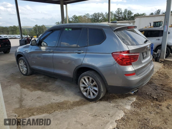 2017 BMW X3 sDrive28i with VIN 5UXWZ7C5XH0V85440, listed as a Copart auction lot 51965705 with 190,742 mi miles and Clean Title. Bid and sale history available at carsss.com. Image 2.