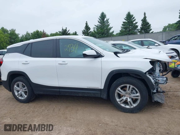 2023 GMC Terrain SLE with VIN 3GKALTEG4PL198456, listed as a IAAI auction lot 42522734 with 18,557 mi miles and . Bid and sale history available at DreamBid. Image 14.
