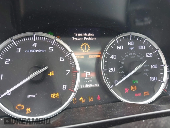 2019 Acura TLX with VIN 19UUB2F39KA009156, listed as a IAAI auction lot 41777615 with 111,540 mi miles and . Bid and sale history available at DreamBid. Image 15.