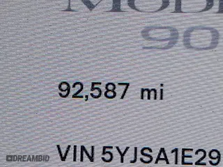 2017 Tesla Model S 100D with VIN 5YJSA1E29HF204797, listed as a IAAI auction lot 41760296 with 92,587 mi miles. Bid and sale history available at carsss.com. Image 15.