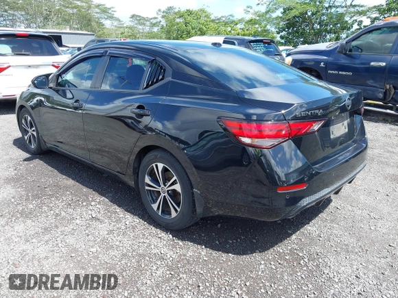 2020 Nissan Sentra SV with VIN 3N1AB8CV6LY215500, listed as a IAAI auction lot 41778106 with 24,981 mi miles and . Bid and sale history available at DreamBid. Image 3.