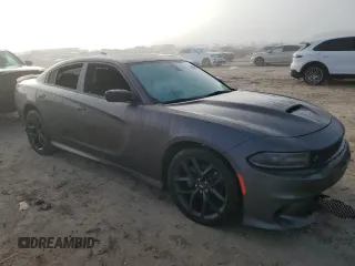 2021 Dodge Charger GT with VIN 2C3CDXHG1MH673073, listed as a Copart auction lot 46887195 with 94,206 mi miles and Salvage Title. Bid and sale history available at DreamBid. Image 4.