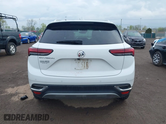 2022 Buick Envision Preferred with VIN LRBAZLR44ND126457, listed as a IAAI auction lot 42116322 with 21,450 mi miles and . Bid and sale history available at carsss.com. Image 17.