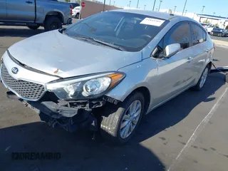 2014 Kia Forte EX with VIN KNAFX4A8XE5113415, listed as a IAAI auction lot 41841901 with Not Provided miles. Bid and sale history available at carsss.com. Image 2.
