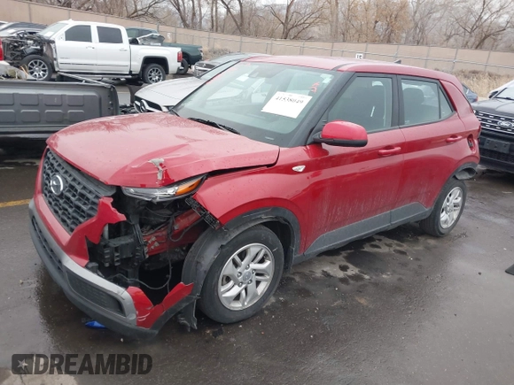2022 Hyundai Venue SE with VIN KMHRB8A39NU198114, listed as a IAAI auction lot 41538049 with 39,523 mi miles and . Bid and sale history available at DreamBid. Image 2.
