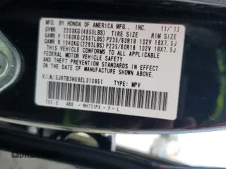 2014 Acura RDX Tech Pkg with VIN 5J8TB3H59EL010851, listed as a Copart auction lot 47354675 with 306,176 mi miles and Salvage Title. Bid and sale history available at carsss.com. Image 13.