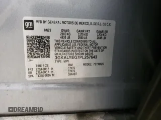 2023 GMC Terrain AT4 with VIN 3GKALYEG7PL257643, listed as a Copart auction lot 49889525 with Not provided miles and Salvage title. Bid and sale history available at DreamBid. Image 13.