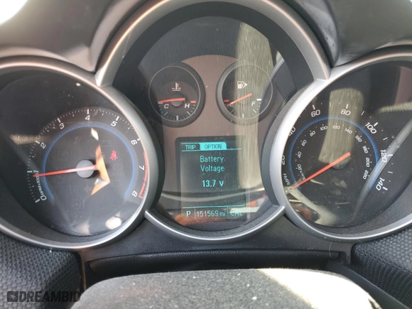 2014 Chevrolet Cruze 1LT with VIN 1G1PC5SB3E7272003, listed as a Copart auction lot 73808654 with 151,569 mi miles and Salvage Title. Bid and sale history available at carsss.com. Image 9.