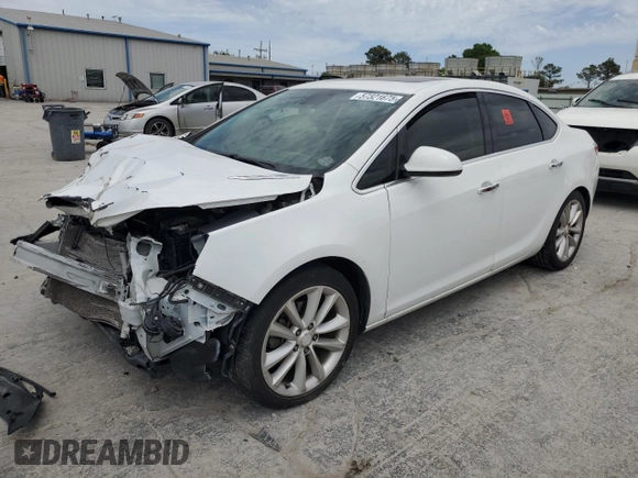 2013 Buick Verano Group with VIN 1G4PS5SK4D4115523, listed as a Copart auction lot 57321675 with 130,735 mi miles and Salvage title. Bid and sale history available at DreamBid. Image 1.