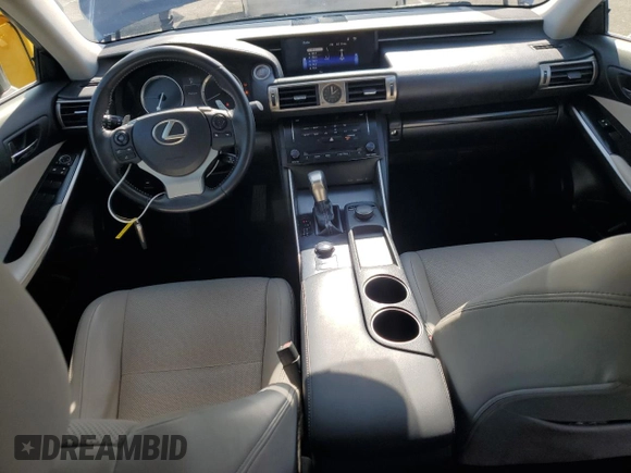 2014 Lexus IS 250 with VIN JTHBF1D23E5023743, listed as a Copart auction lot 59330575 with 70,866 mi miles and Salvage title. Bid and sale history available at DreamBid. Image 8.