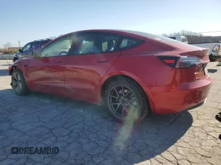 2022 Tesla Model 3 Long Range with VIN 5YJ3E1EB9NF104963, listed as a Copart auction lot 48544255 with 56,451 mi miles and Salvage Title. Bid and sale history available at DreamBid. Image 2.