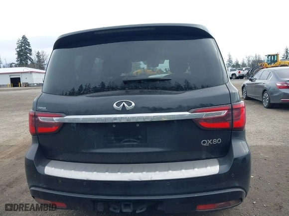2021 Infiniti QX80 PREMIUM SELECT with VIN JN8AZ2AF1M9718638, listed as a IAAI auction lot 41647562 with 120,228 mi miles. Bid and sale history available at carsss.com. Image 16.