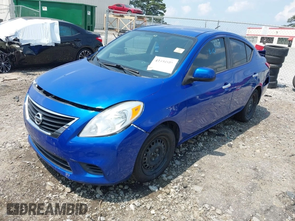 2013 Nissan Versa S Plus with VIN 3N1CN7AP5DL840256, listed as a IAAI auction lot 42394888 with 195,352 mi miles and . Bid and sale history available at DreamBid. Image 2.