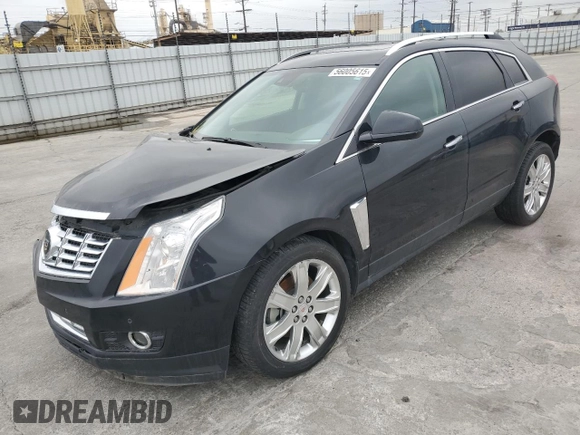 2016 Cadillac SRX Premium Collection with VIN 3GYFNGE35GS505522, listed as a Copart auction lot 56005615 with 37,198 mi miles and Non repairable. Bid and sale history available at DreamBid. Image 1.