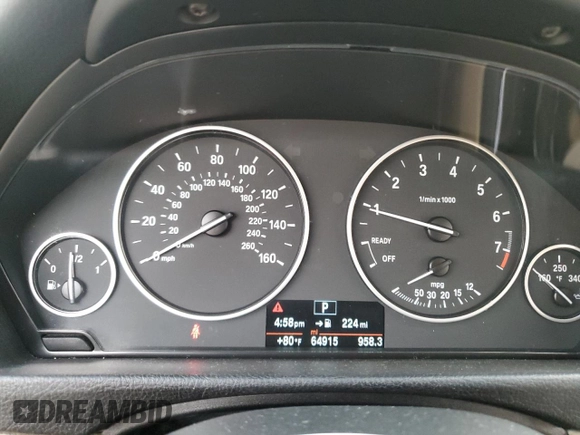 2017 BMW 3 Series 320i with VIN WBA8E1G3XHNU17874, listed as a Copart auction lot 43425885 with 64,915 mi miles and Salvage Title. Bid and sale history available at carsss.com. Image 9.