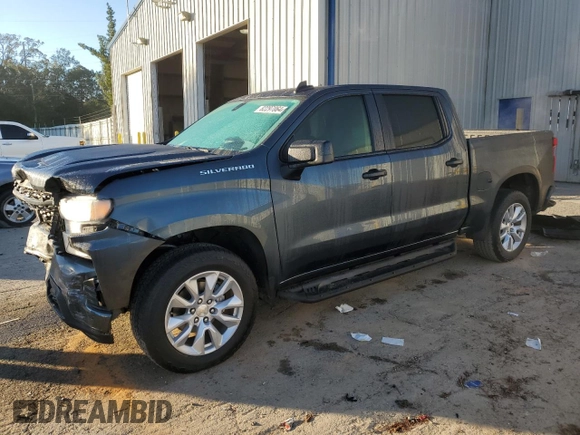 2020 Chevrolet Silverado 1500 Custom with VIN 3GCPWBEH9LG313667, listed as a Copart auction lot 82297064 with 19,158 mi miles and Salvage Title. Bid and sale history available at carsss.com. Image 1.