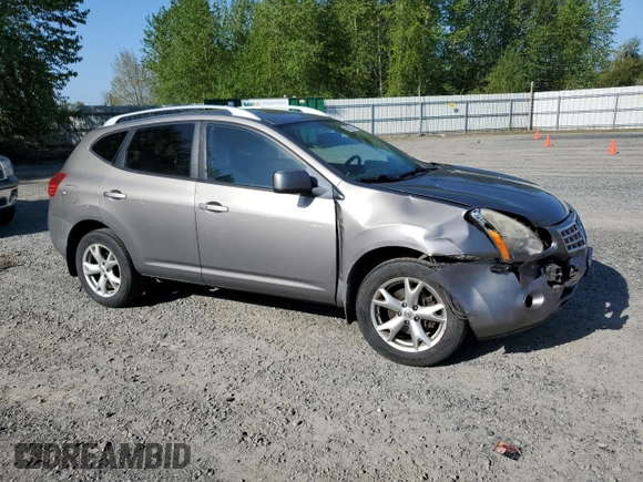2008 Nissan Rogue S with VIN JN8AS58V38W410266, listed as a Copart auction lot 55527815 with 189,391 mi miles and Salvage Title. Bid and sale history available at DreamBid. Image 4.
