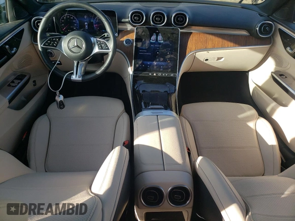 2022 Mercedes-Benz C 300 with VIN W1KAF4HB0NR052527, listed as a Copart auction lot 81367014 with 29,080 mi miles and Salvage Title. Bid and sale history available at DreamBid. Image 8.