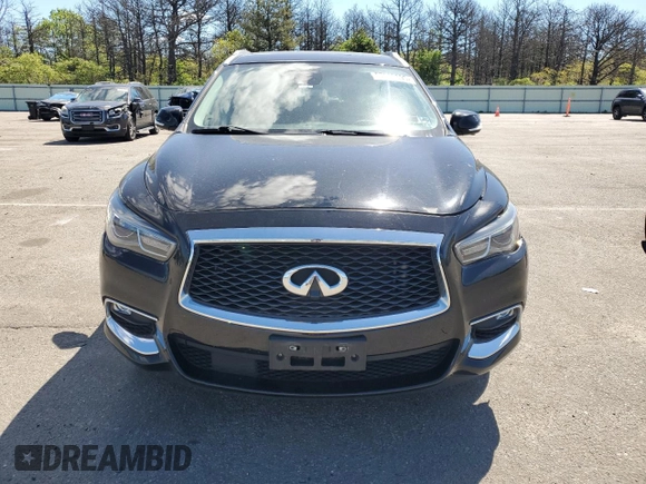 2019 Infiniti QX60 Luxe with VIN 5N1DL0MM4KC561711, listed as a Copart auction lot 57309695 with 46,642 mi miles and Salvage title. Bid and sale history available at DreamBid. Image 5.