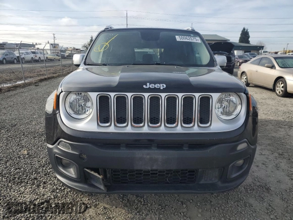 2017 Jeep Renegade Limited with VIN ZACCJBDB9HPE49331, listed as a Copart auction lot 50062075 with 169,533 mi miles and Clean title. Bid and sale history available at DreamBid. Image 5.