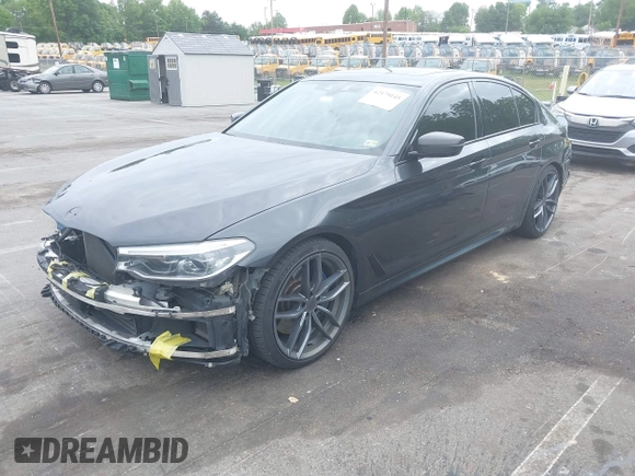 2018 BMW 5 Series M550i xDrive with VIN WBAJB9C56JB035364, listed as a IAAI auction lot 42179145 with 112,123 mi miles and . Bid and sale history available at DreamBid. Image 21.