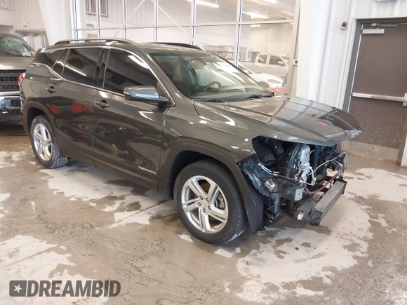 2018 GMC Terrain SLE with VIN 3GKALMEX5JL225774, listed as a IAAI auction lot 41727085 with 99,821 mi miles and . Bid and sale history available at carsss.com. Image 1.