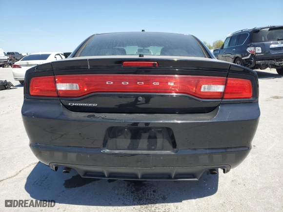 2014 Dodge Charger Police with VIN 2C3CDXAG3EH207883, listed as a Copart auction lot 52554715 with 153,109 mi miles and Salvage Title. Bid and sale history available at carsss.com. Image 6.