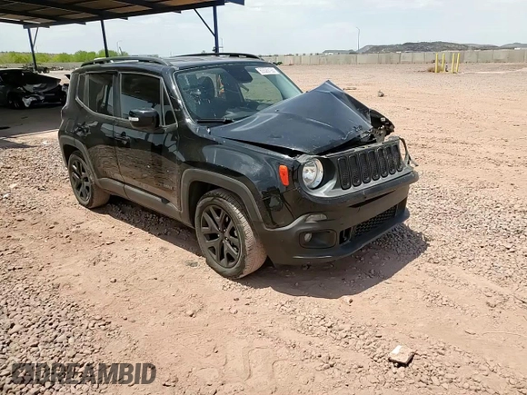 2017 Jeep Renegade Altitude with VIN ZACCJABB4HPF44621, listed as a Copart auction lot 63526195 with 96,485 mi miles and Salvage title. Bid and sale history available at DreamBid. Image 14.