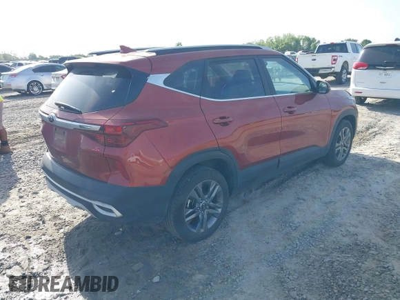 2021 Kia Seltos S with VIN KNDEU2AA3M7229895, listed as a IAAI auction lot 41944059 with 57,000 mi miles and . Bid and sale history available at DreamBid. Image 4.