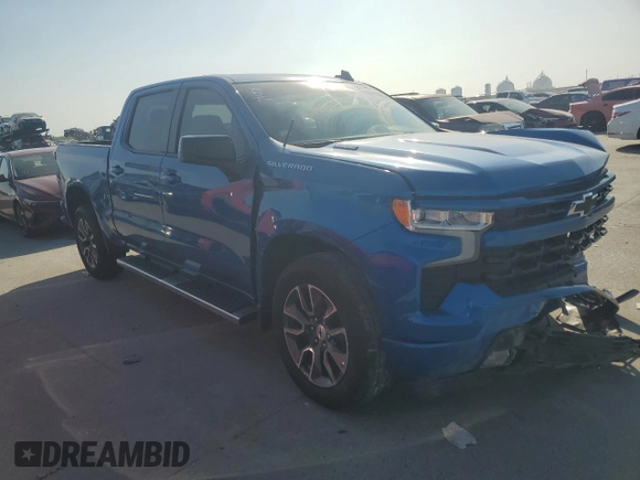 2024 Chevrolet Silverado 1500 RST with VIN 1GCUDEE8XRZ208610, listed as a Copart auction lot 52831005 with 0 mi miles and Salvage Title. Bid and sale history available at carsss.com. Image 4.