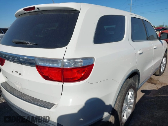 2012 Dodge Durango SXT with VIN 1C4RDHAG6CC257284, listed as a IAAI auction lot 41754737 with Not Provided miles and . Bid and sale history available at DreamBid. Image 4.