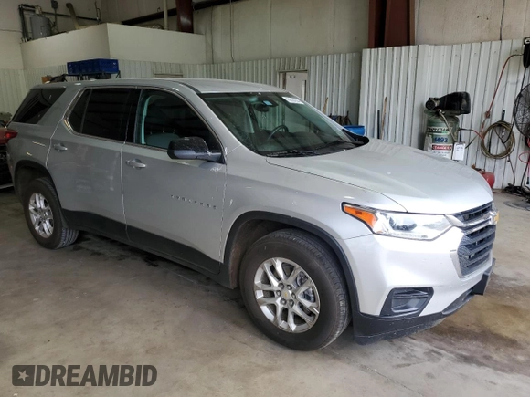 2021 Chevrolet Traverse LS with VIN 1GNERFKW8MJ193604, listed as a Copart auction lot 69024534 with 61,366 mi miles and Salvage Title. Bid and sale history available at carsss.com. Image 4.
