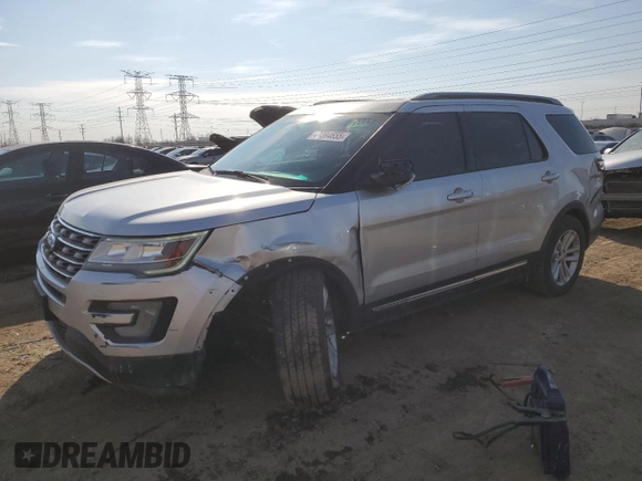 2017 Ford Explorer XLT with VIN 1FM5K7DH6HGB04709, listed as a Copart auction lot 47394655 with 99,291 mi miles and Salvage Title. Bid and sale history available at carsss.com. Image 1.