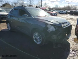 2018 Hyundai Kona SEL with VIN KM8K6CAA0JU180523, listed as a Copart auction lot 46173415 with 75,424 mi miles and Salvage Title. Bid and sale history available at carsss.com. Image 4.