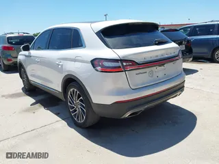 2019 Lincoln Nautilus Reserve with VIN 2LMPJ6L96KBL12639, listed as a IAAI auction lot 42081118 with 23,741 mi miles. Bid and sale history available at carsss.com. Image 3.