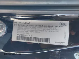2015 Audi A3 Premium z VIN WAUACGFF8F1143875, wystawiony jako IAAI lot #42075507 z przebiegiem 126 559 mil mil oraz . Historia ofert i sprzedaży dostępna na DreamBid. Obrazek 9.