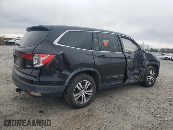 2016 Honda Pilot EX-L with VIN 5FNYF6H55GB053423, listed as a Copart auction lot 50523045 with 155,959 mi miles and Salvage Title. Bid and sale history available at carsss.com. Image 3.