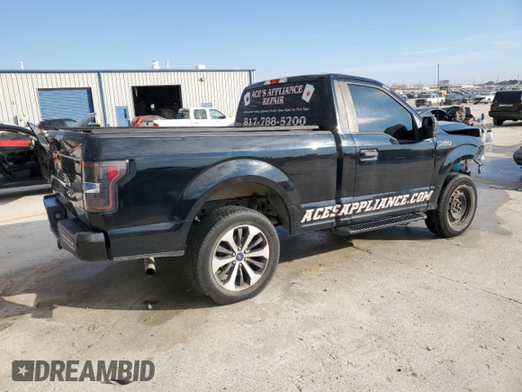 2018 Ford F-150 XL with VIN 1FTMF1EB8JFB17985, listed as a Copart auction lot 88501295 with 117,208 mi miles and Clean title. Bid and sale history available at DreamBid. Image 3.