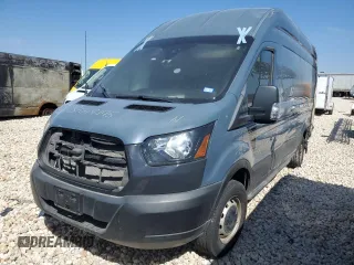 2019 Ford Transit with VIN 1FTYR3XM2KKB73447, listed as a Copart auction lot 44813765 with Not Provided miles and Salvage Title. Bid and sale history available at carsss.com. Image 1.