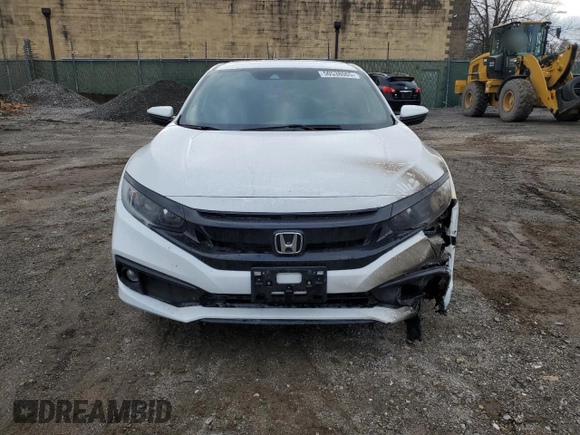 2019 Honda Civic Sport with VIN 19XFC2F88KE201021, listed as a Copart auction lot 50538065 with 104,321 mi miles and Salvage title. Bid and sale history available at DreamBid. Image 5.