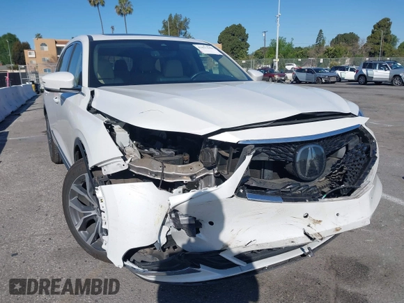 2022 Acura MDX w/Technology Package with VIN 5J8YD9H48NL000743, listed as a IAAI auction lot 41817644 with 69,800 mi miles. Bid and sale history available at carsss.com. Image 1.