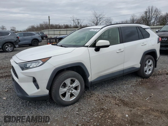2019 Toyota RAV4 XLE with VIN JTMP1RFV9KD506344, listed as a Copart auction lot 47898145 with 100,718 mi miles and Salvage Title. Bid and sale history available at DreamBid. Image 1.