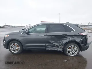 2017 Ford Edge Titanium with VIN 2FMPK4K9XHBB58184, listed as a IAAI auction lot 41945899 with 107,341 mi miles. Bid and sale history available at carsss.com. Image 14.